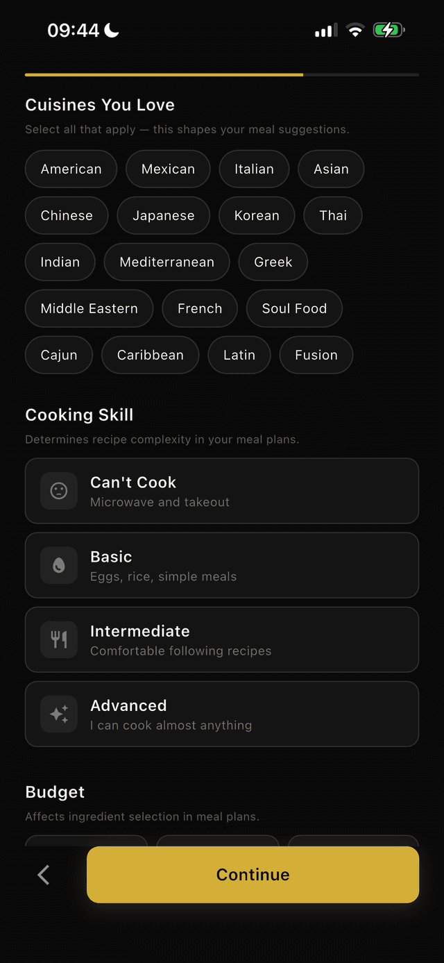 Food preferences and cuisines