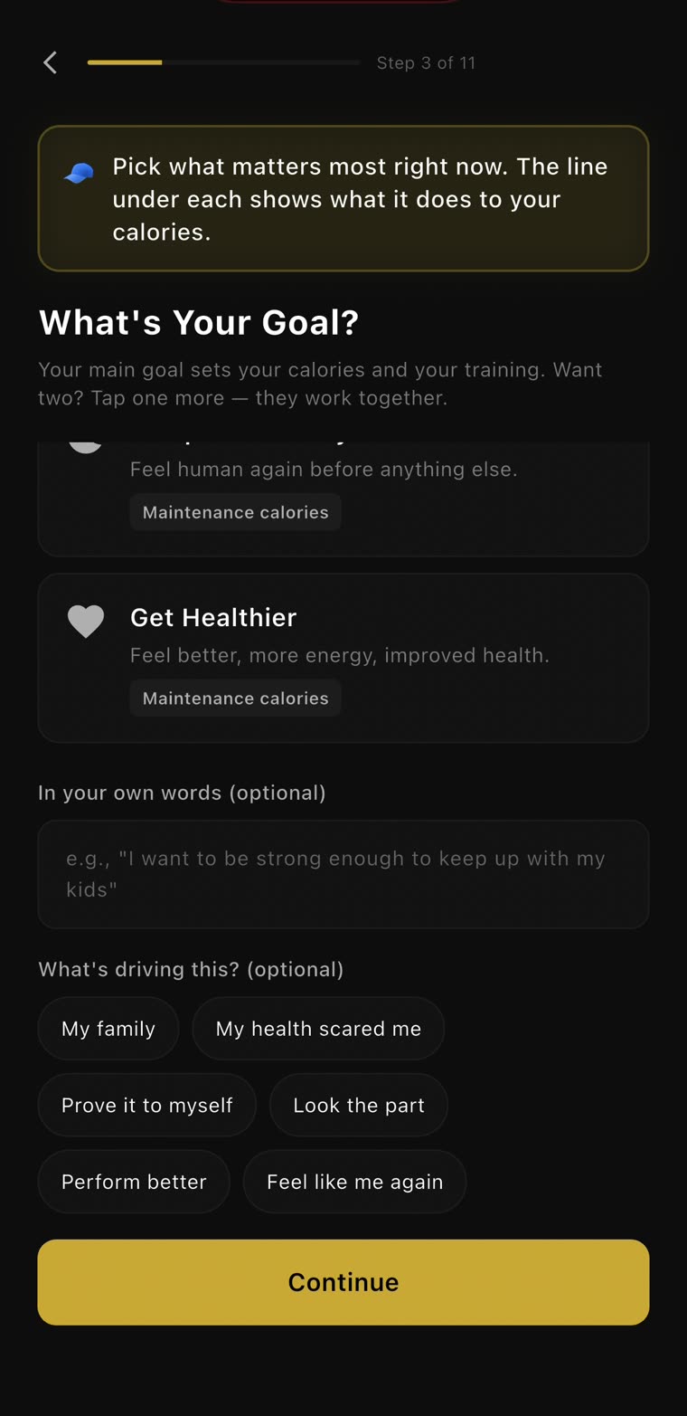 What’s driving this? My family, my health scared me, prove it to myself